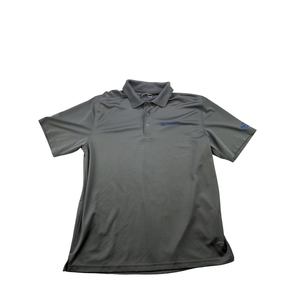 Mens Subaru Callaway Golf Polo Size Xl Gray Short Sleeve Embroidered Logo
